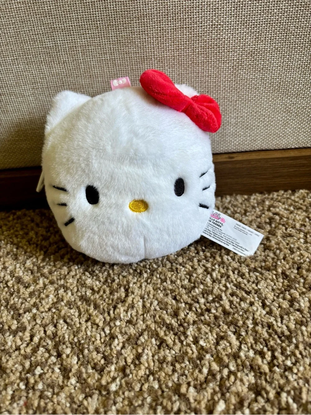 LOL Surprise Hello Kitty and Friends Plush Head Coin Holder Keychain Reversible